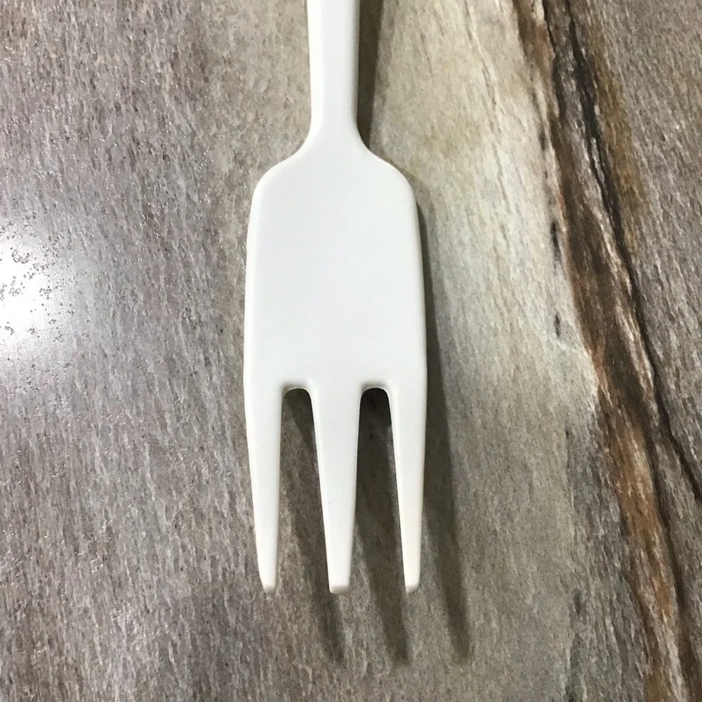 Vintage Melamine Serving Fork Fruit Handle 13” Long Kitchen Utensil #9187